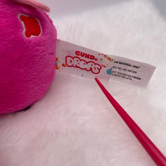 Gund Drops Flossie So' Fly Stuffie Hot Pink 2022 (SKU: 440TO) - Picture 8 of 11